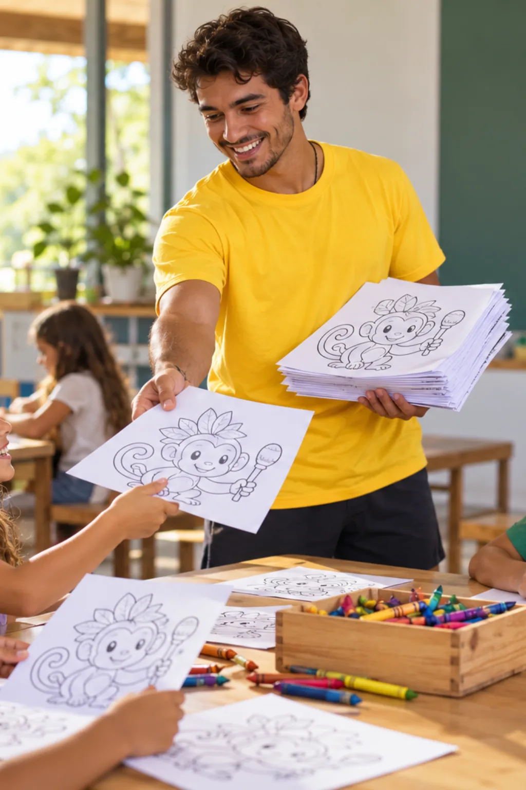 desenhos do Pokémon Grookey para colorir — exemplo criado na Desenhos pra Colorir