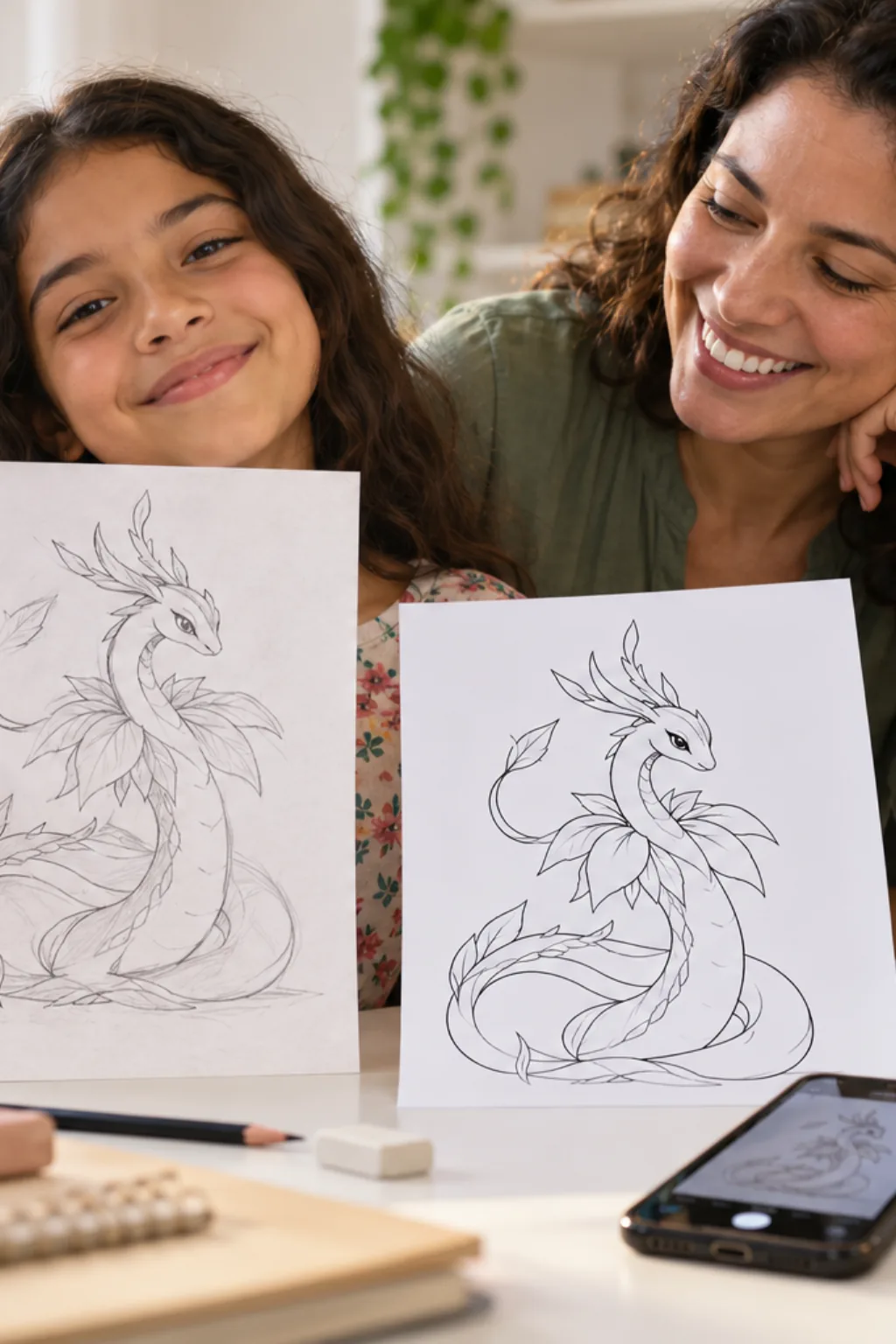desenhos do Serperior para colorir — exemplo criado na Desenhos pra Colorir