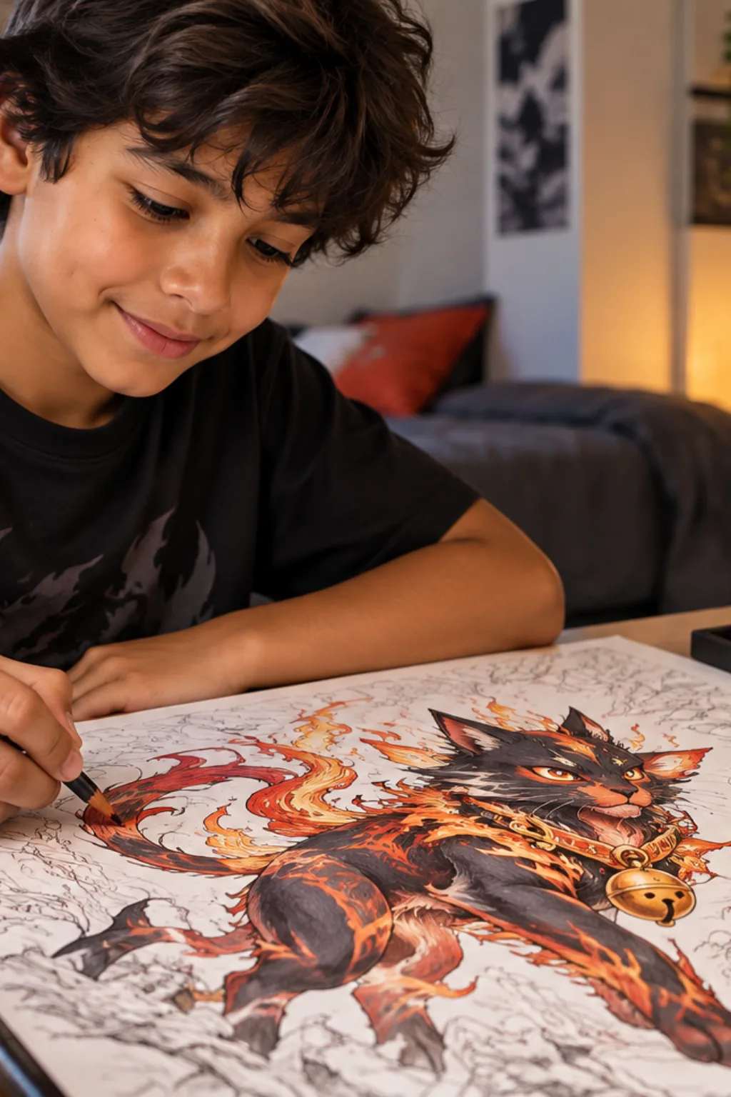 desenhos do Torracat para colorir — exemplo criado na Desenhos pra Colorir
