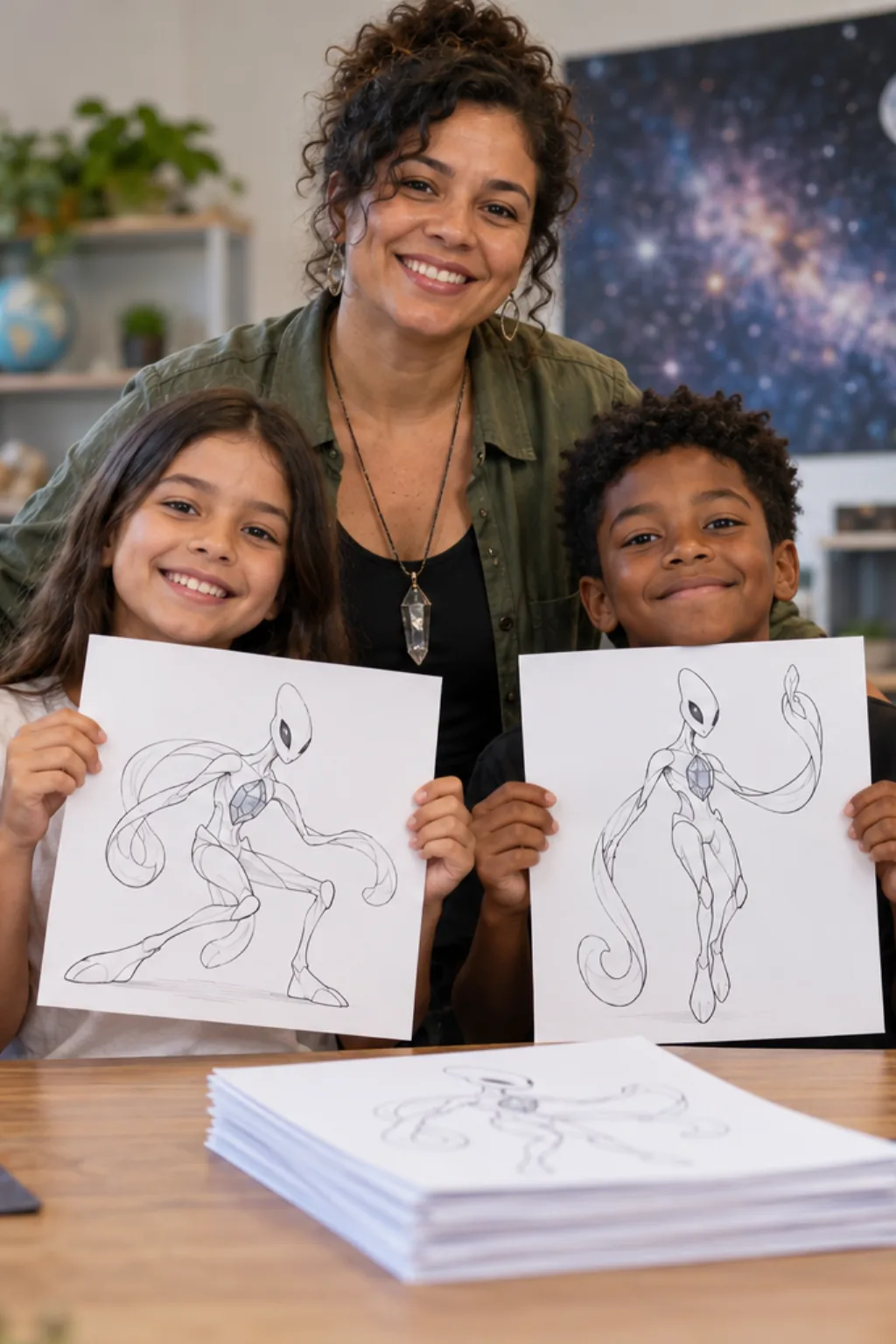 desenhos do Deoxys para colorir — exemplo criado na Desenhos pra Colorir
