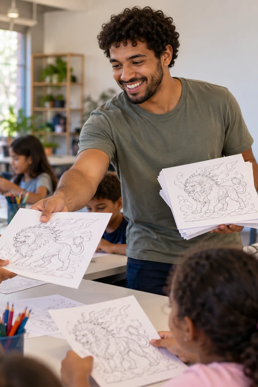 desenhos do Entei para colorir — exemplo criado na Desenhos pra Colorir