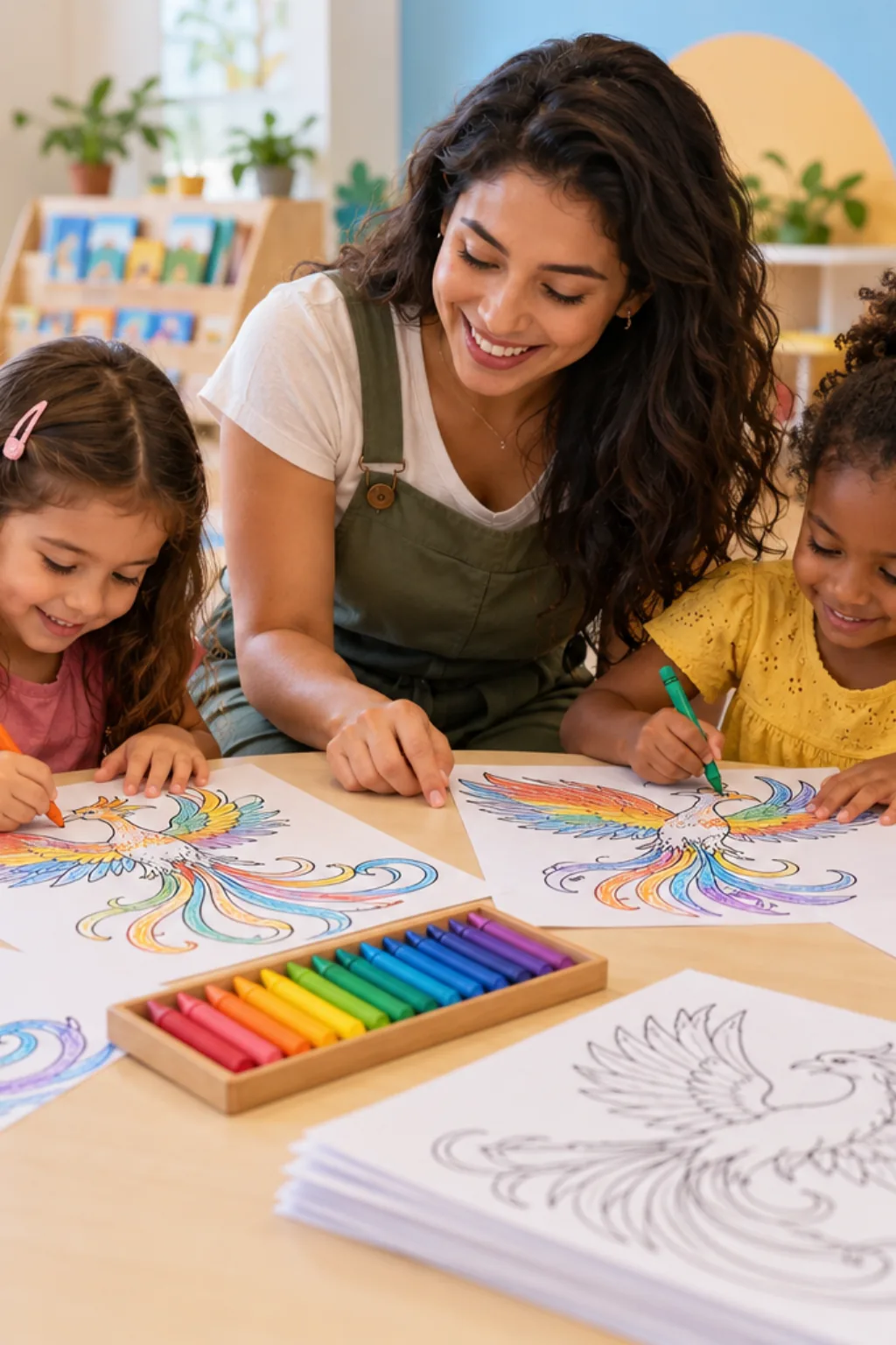desenhos do Ho-Oh para colorir — exemplo criado na Desenhos pra Colorir