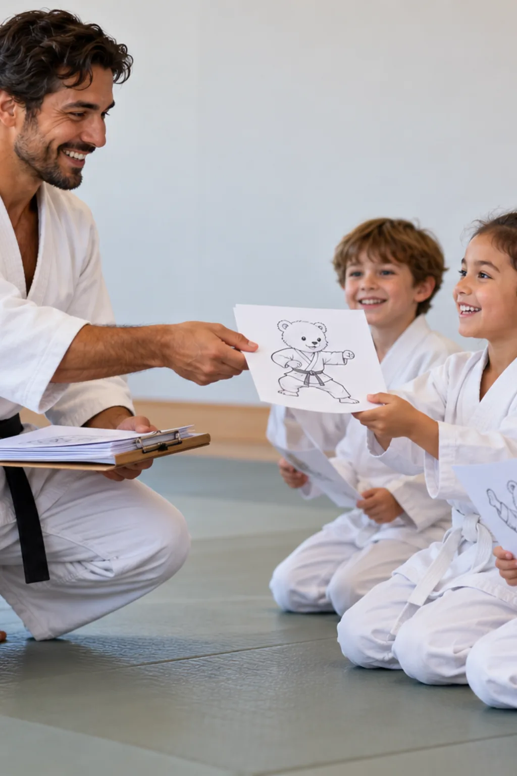 desenhos do Kubfu para colorir — exemplo criado na Desenhos pra Colorir