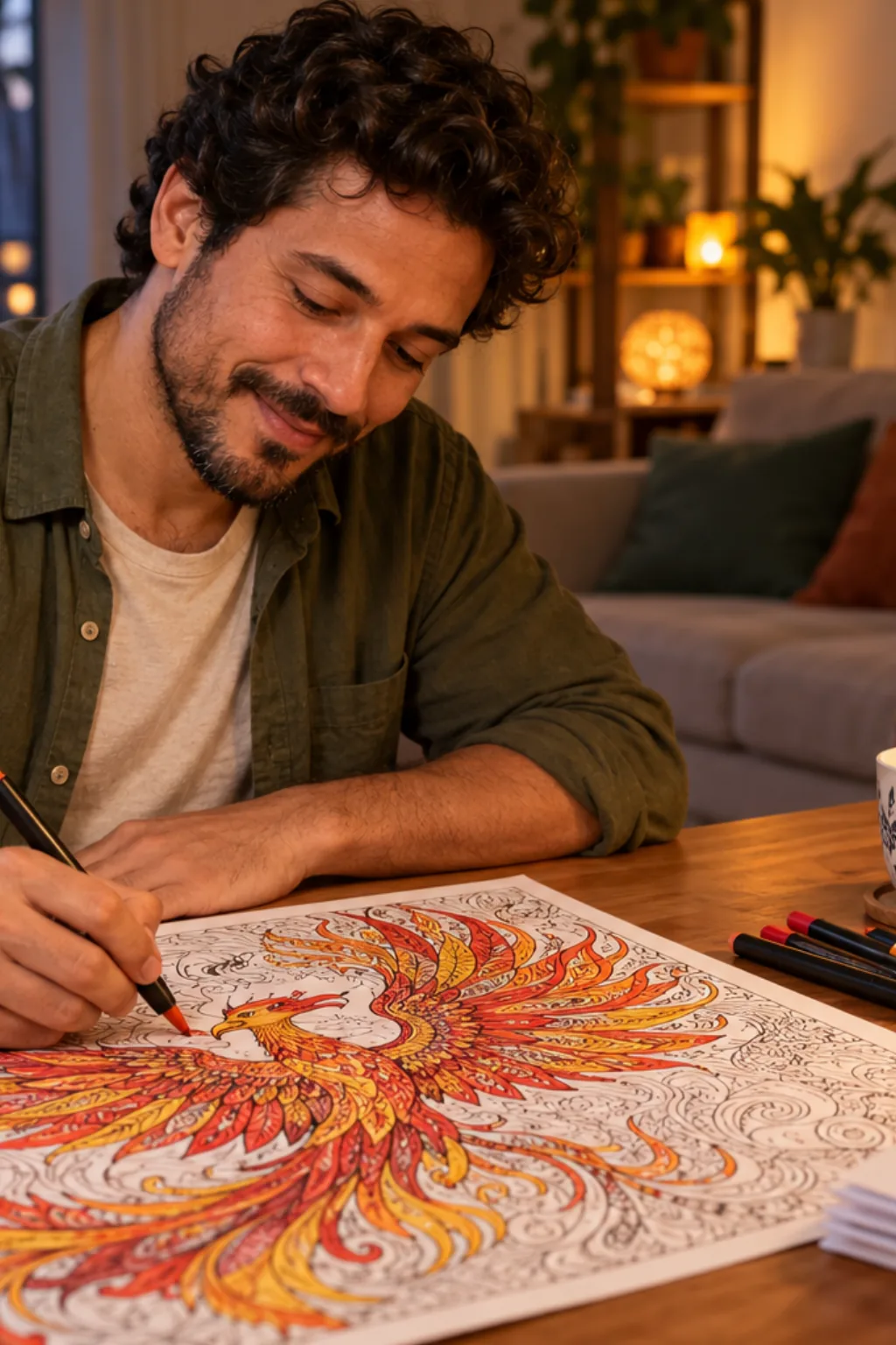 desenhos do Moltres para colorir — exemplo criado na Desenhos pra Colorir