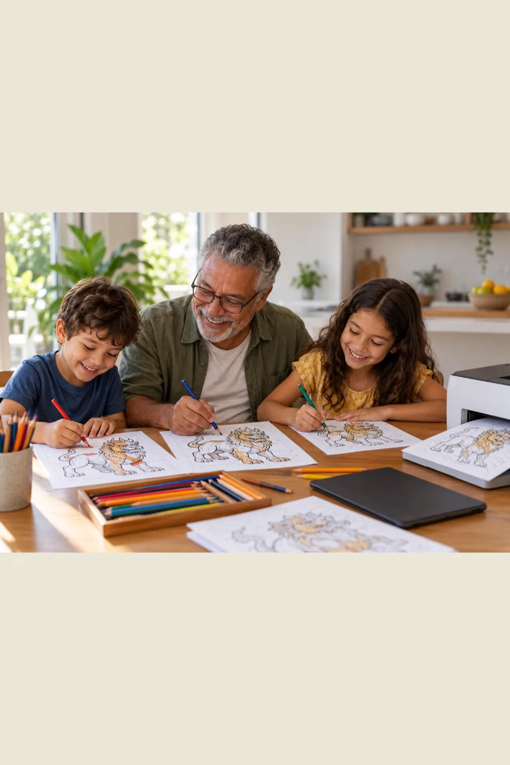 desenhos do Okidogi para colorir — exemplo criado na Desenhos pra Colorir