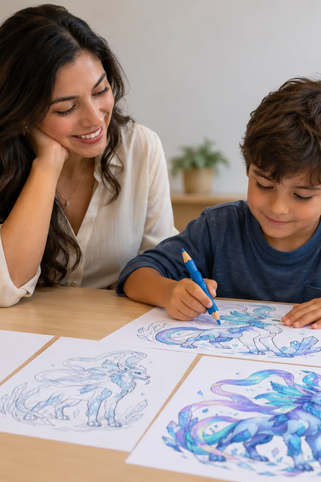 desenhos do Suicune para colorir — exemplo criado na Desenhos pra Colorir