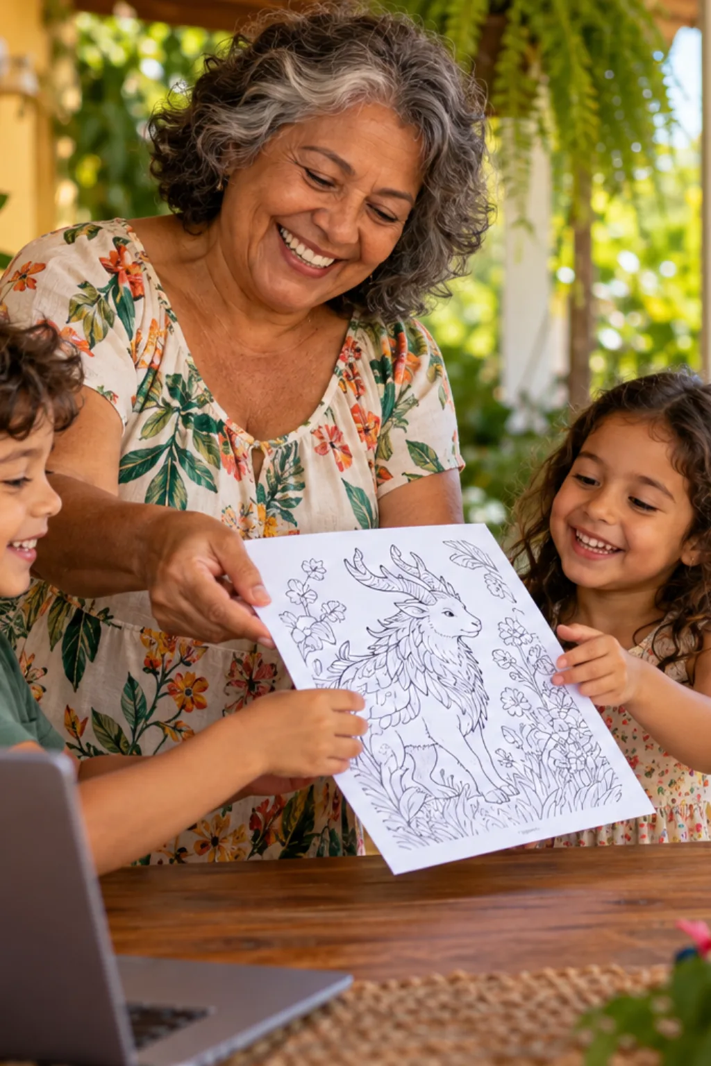 desenhos do Tapu Bulu para colorir — exemplo criado na Desenhos pra Colorir