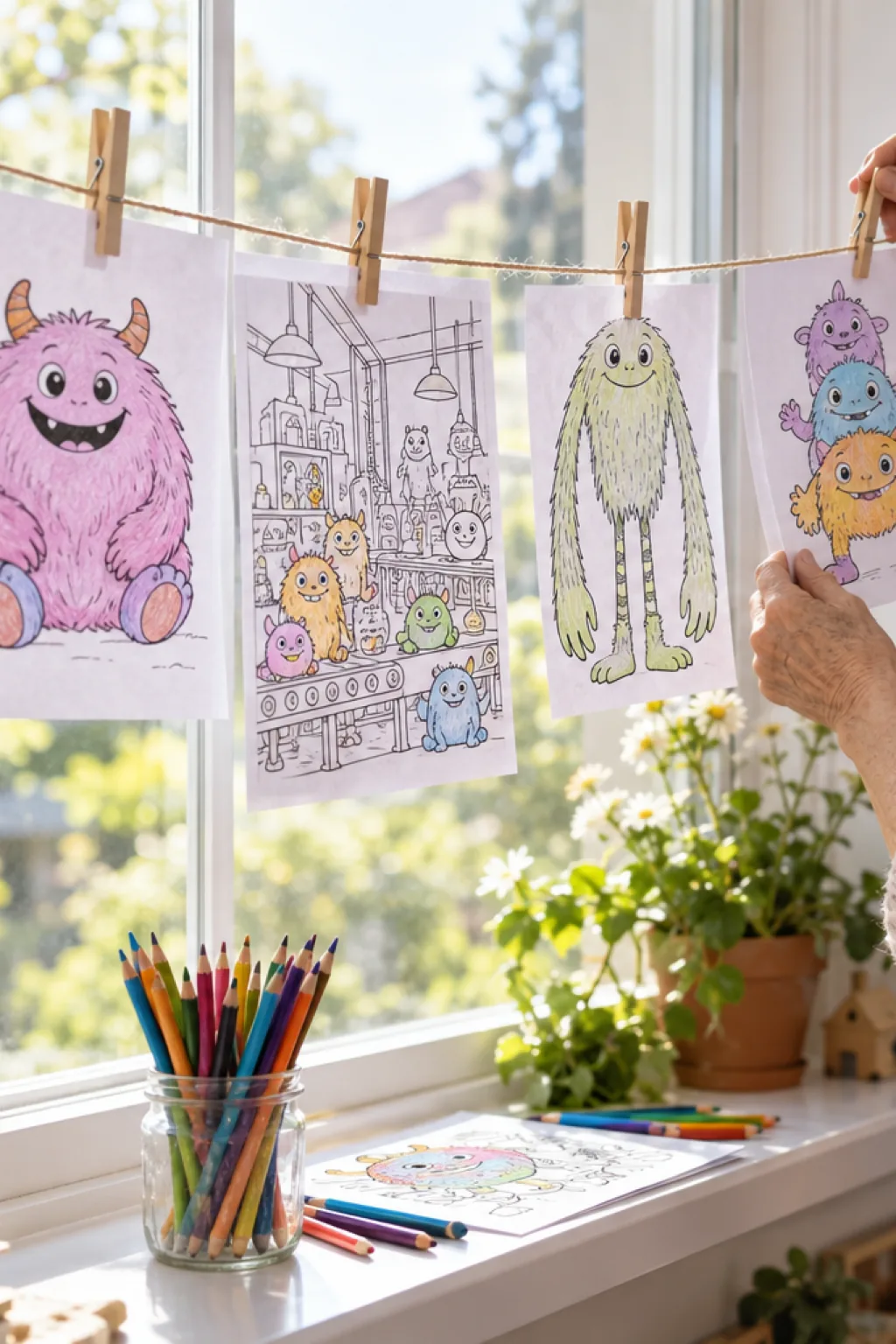 Desenhos do Poppy Playtime para Colorir - Depois