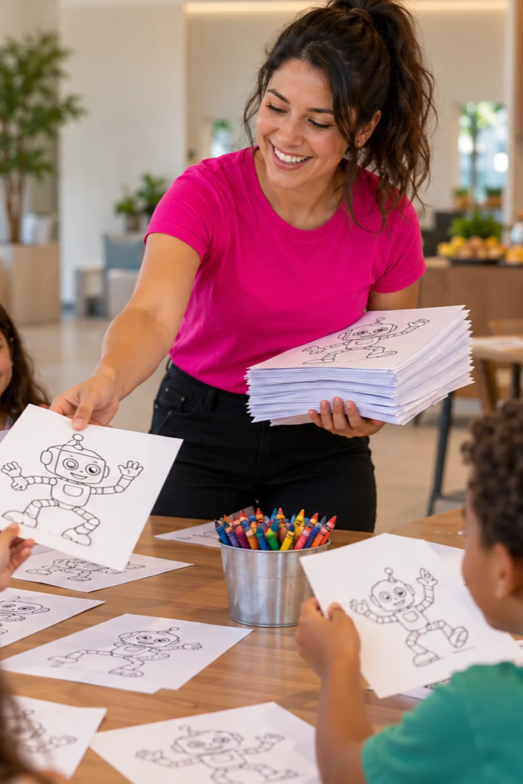 desenhos do Boogie Bot de Poppy Playtime para colorir — exemplo criado na Desenhos pra Colorir