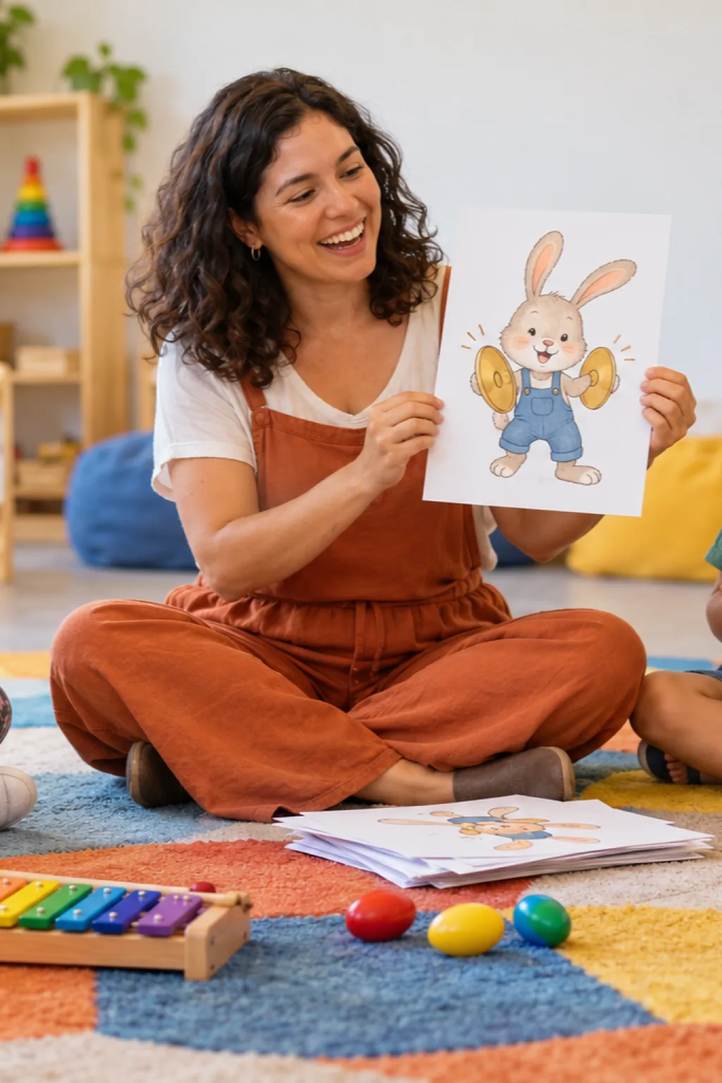 desenho do Bunzo Bunny para colorir — exemplo criado na Desenhos pra Colorir