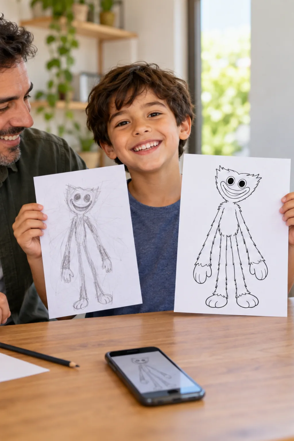 desenhos do Daddy Long Legs de Poppy Playtime para colorir — exemplo criado na Desenhos pra Colorir