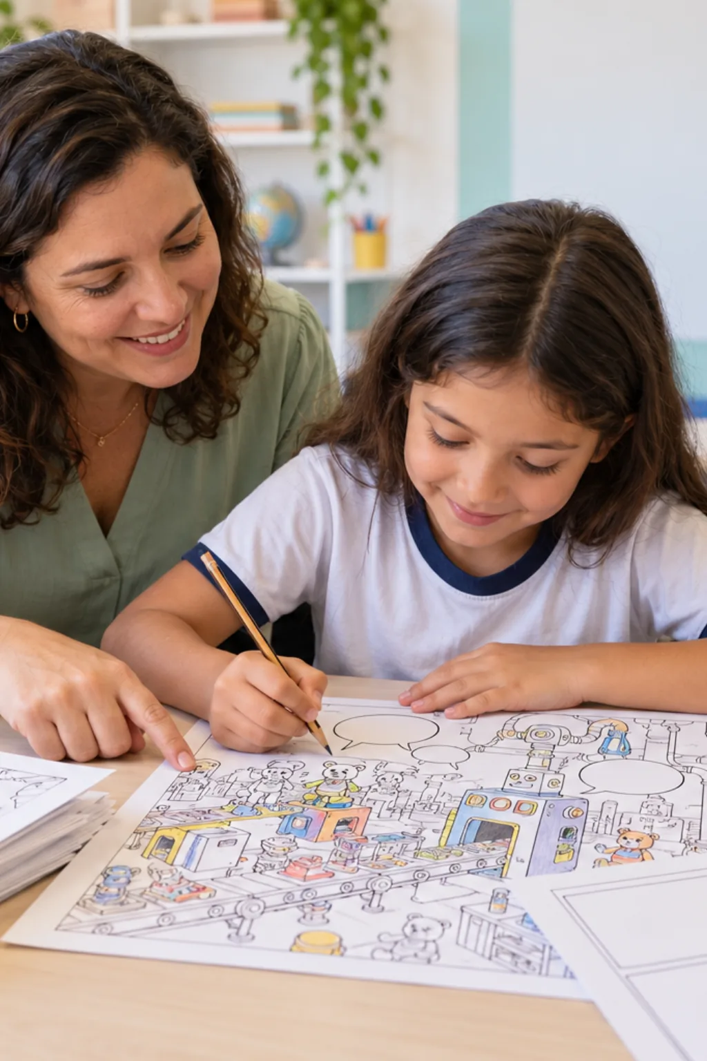 desenhos da fábrica de Poppy Playtime para colorir — exemplo criado na Desenhos pra Colorir