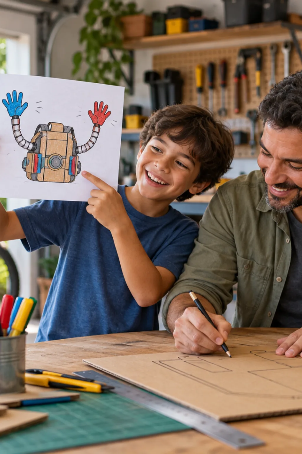 desenhos do GrabPack de Poppy Playtime para colorir — exemplo criado na Desenhos pra Colorir