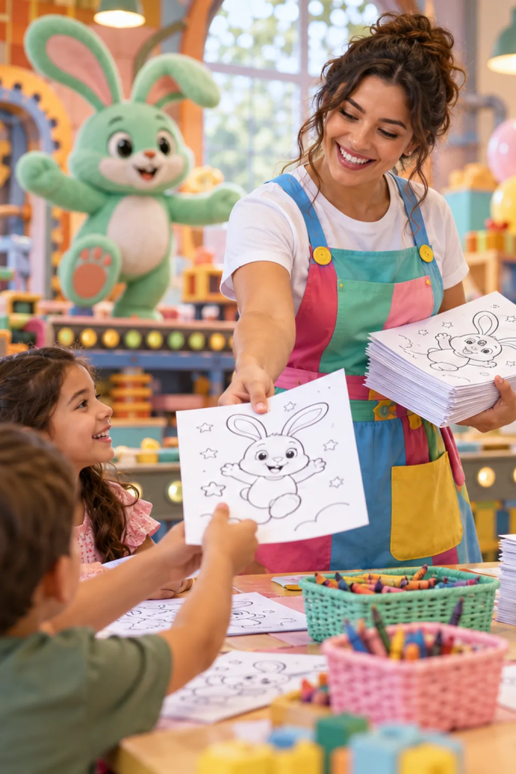 desenhos da Hoppy Hopscotch de Poppy Playtime para colorir — exemplo criado na Desenhos pra Colorir