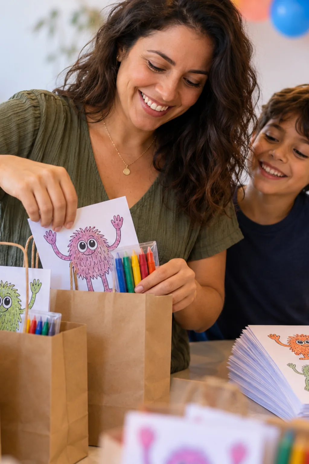 desenhos dos Mini Huggies de Poppy Playtime para colorir — exemplo criado na Desenhos pra Colorir