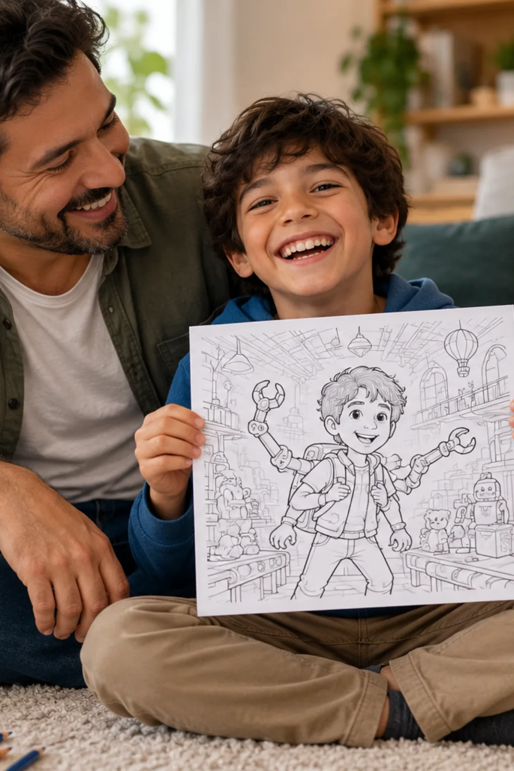 desenhos do Player de Poppy Playtime para colorir — exemplo criado na Desenhos pra Colorir