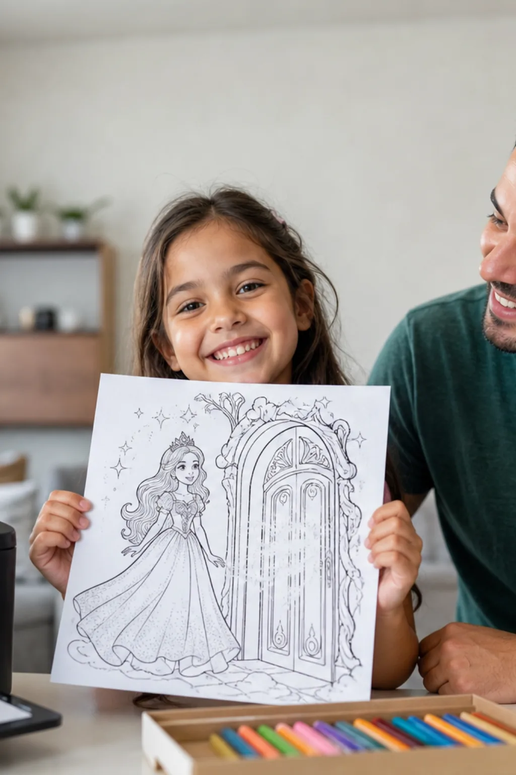 desenhos de Barbie e o Portal Secreto para colorir — exemplo criado na Desenhos pra Colorir