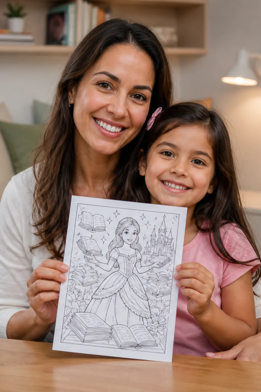 desenhos da Princesa Bela para colorir - 1