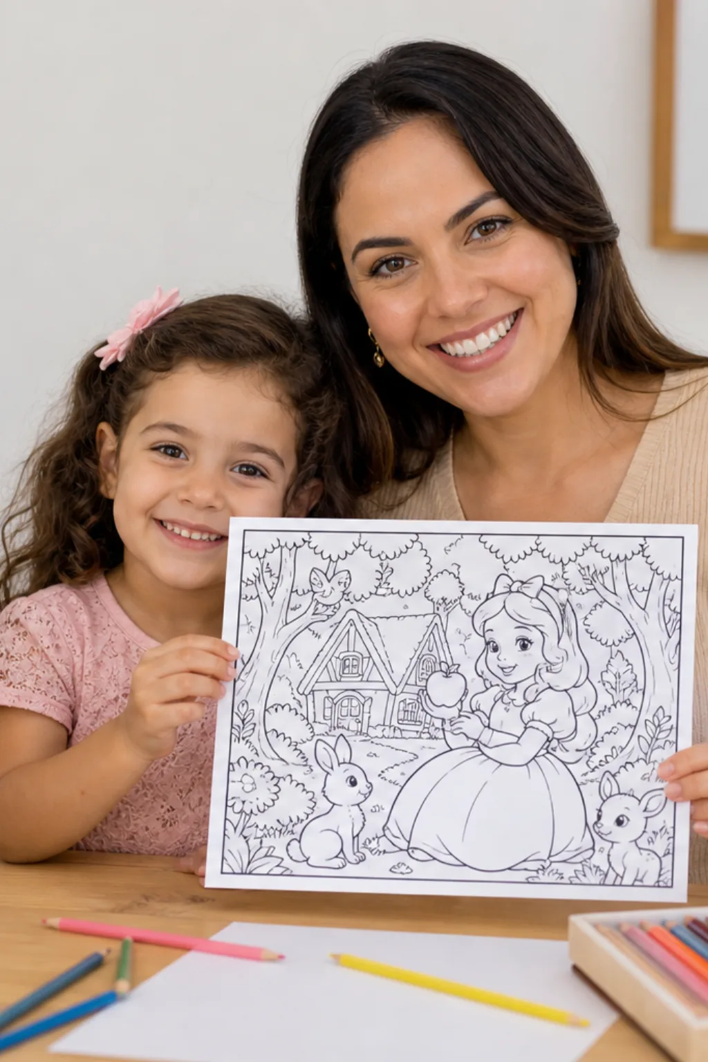 desenhos da Branca de Neve para colorir - 1