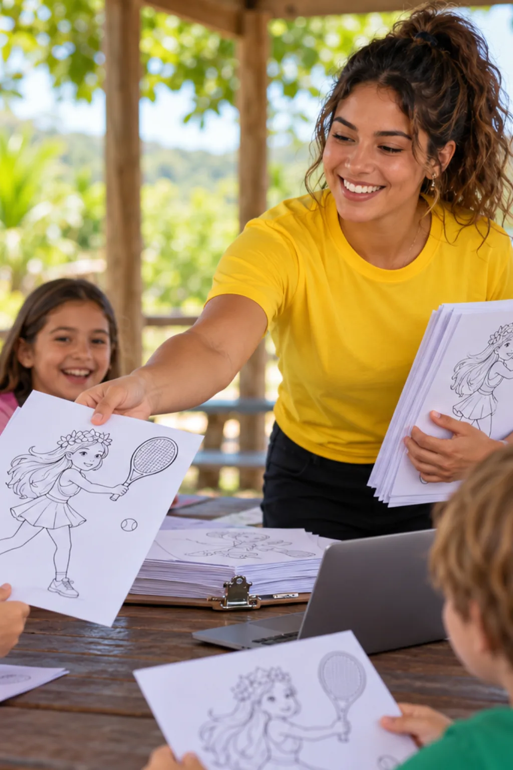 desenhos da Princesa Daisy de Super Mario para colorir — exemplo criado na Desenhos pra Colorir
