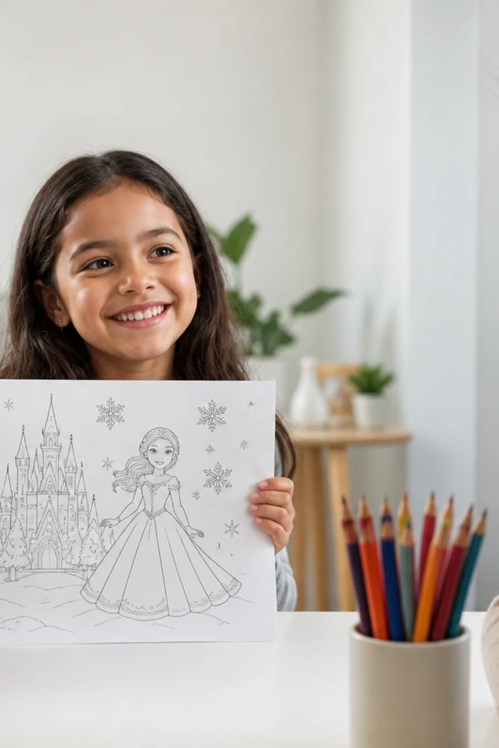 desenhos da Elsa para colorir - 1