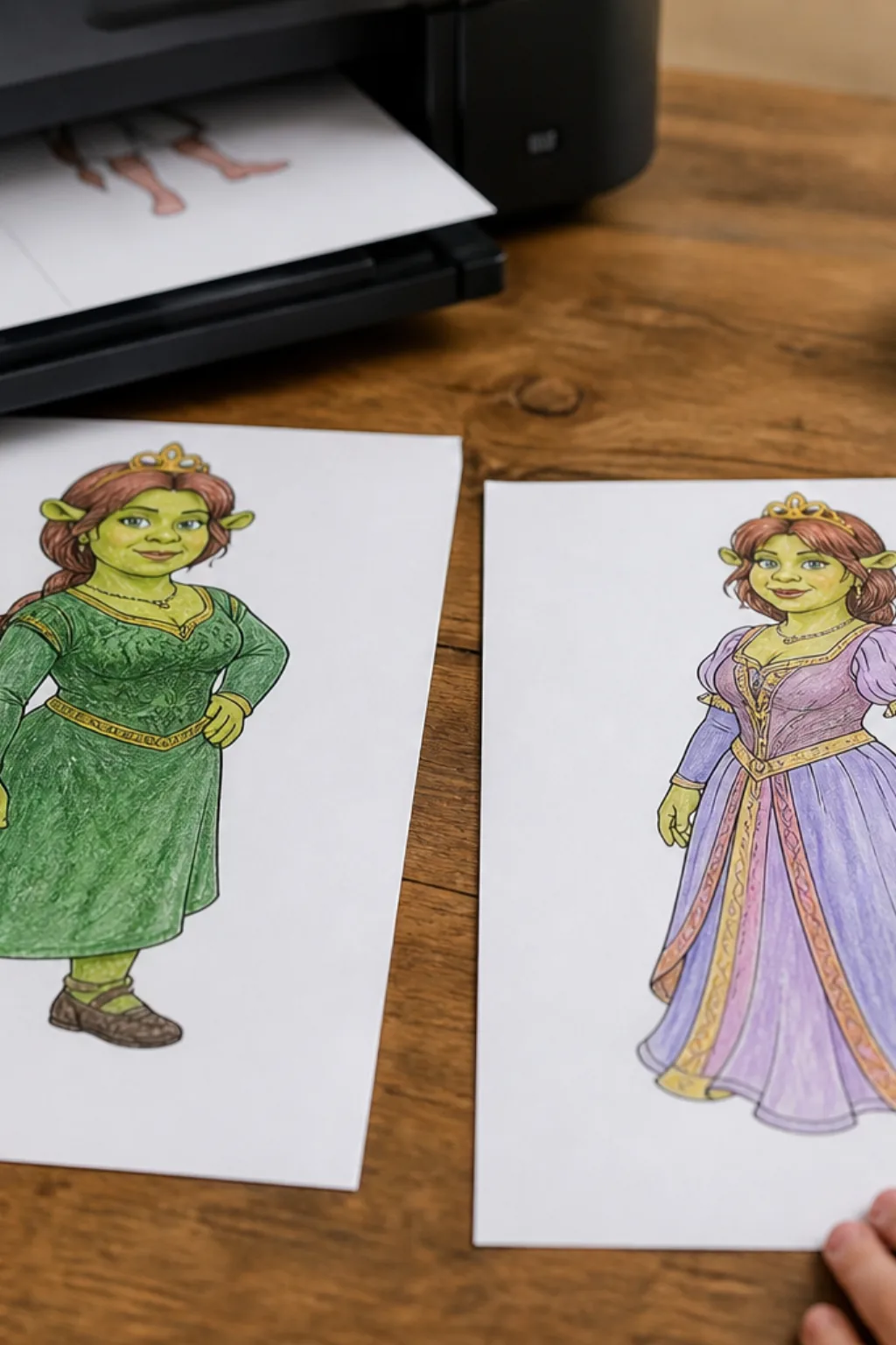 desenhos da Princesa Fiona para colorir - 2