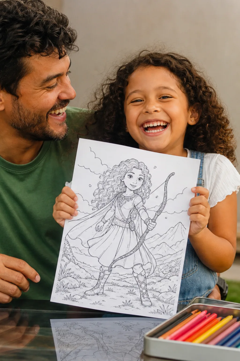 desenhos da Princesa Mérida para colorir - 1