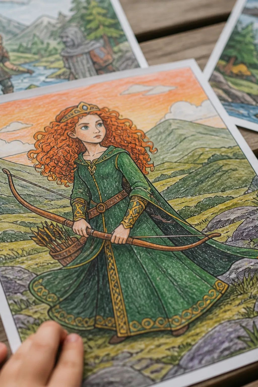 desenhos da Princesa Mérida para colorir - 2