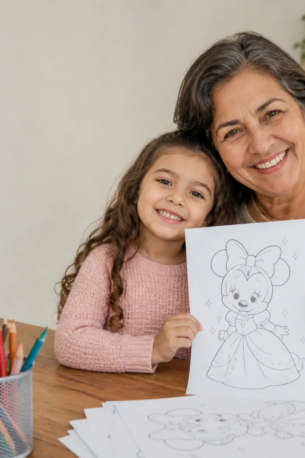 desenhos da Minnie Princesa para colorir - 1
