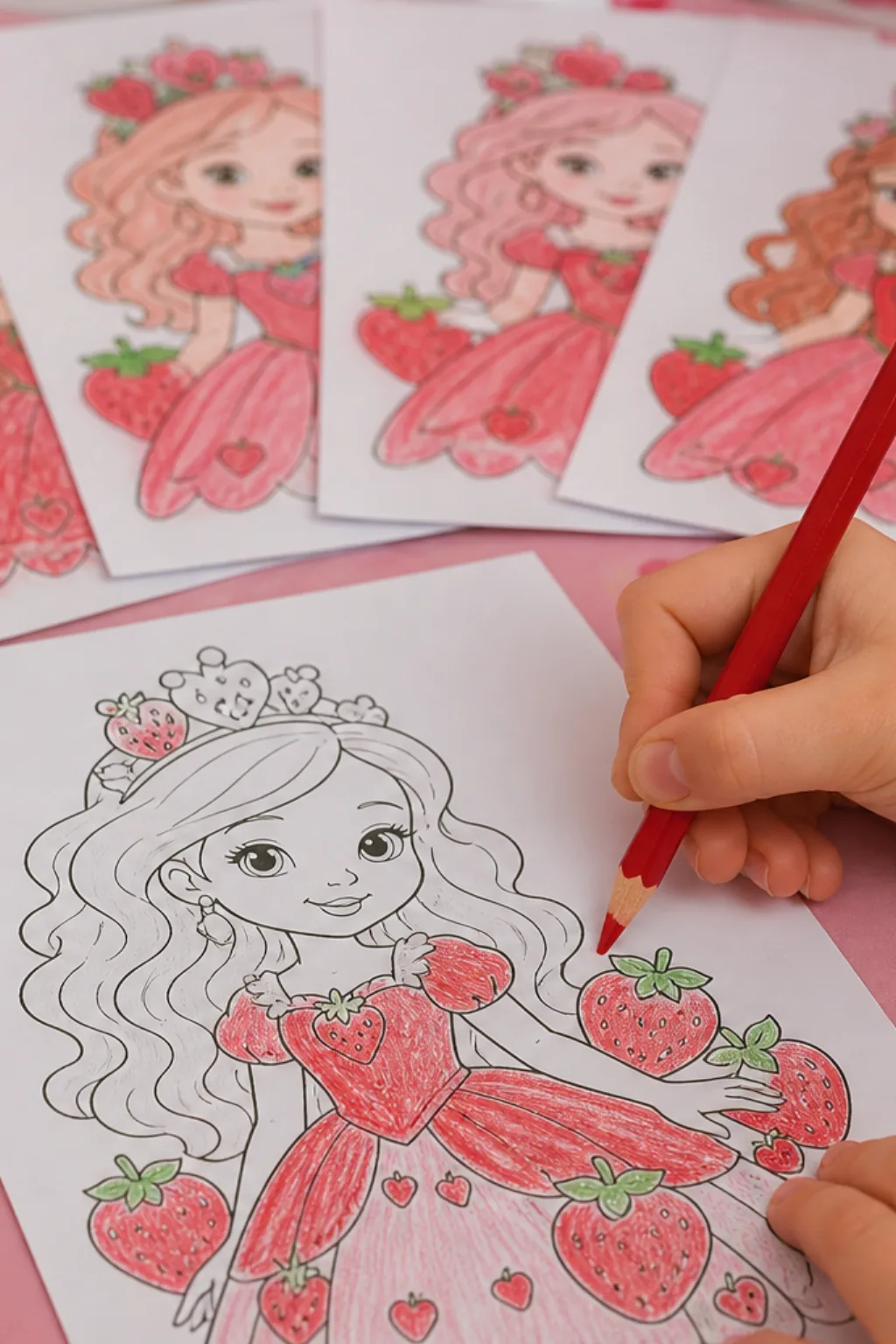 desenhos da Moranguinho Princesa para colorir - 2