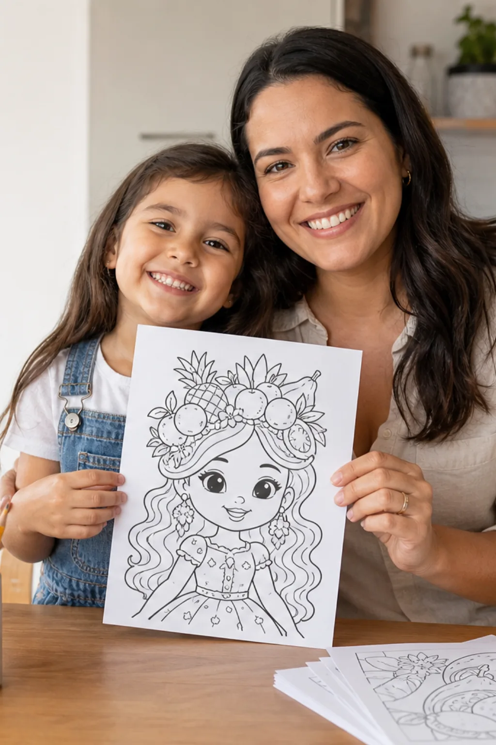 desenhos de Poder de Princesa para colorir — exemplo criado na Desenhos pra Colorir