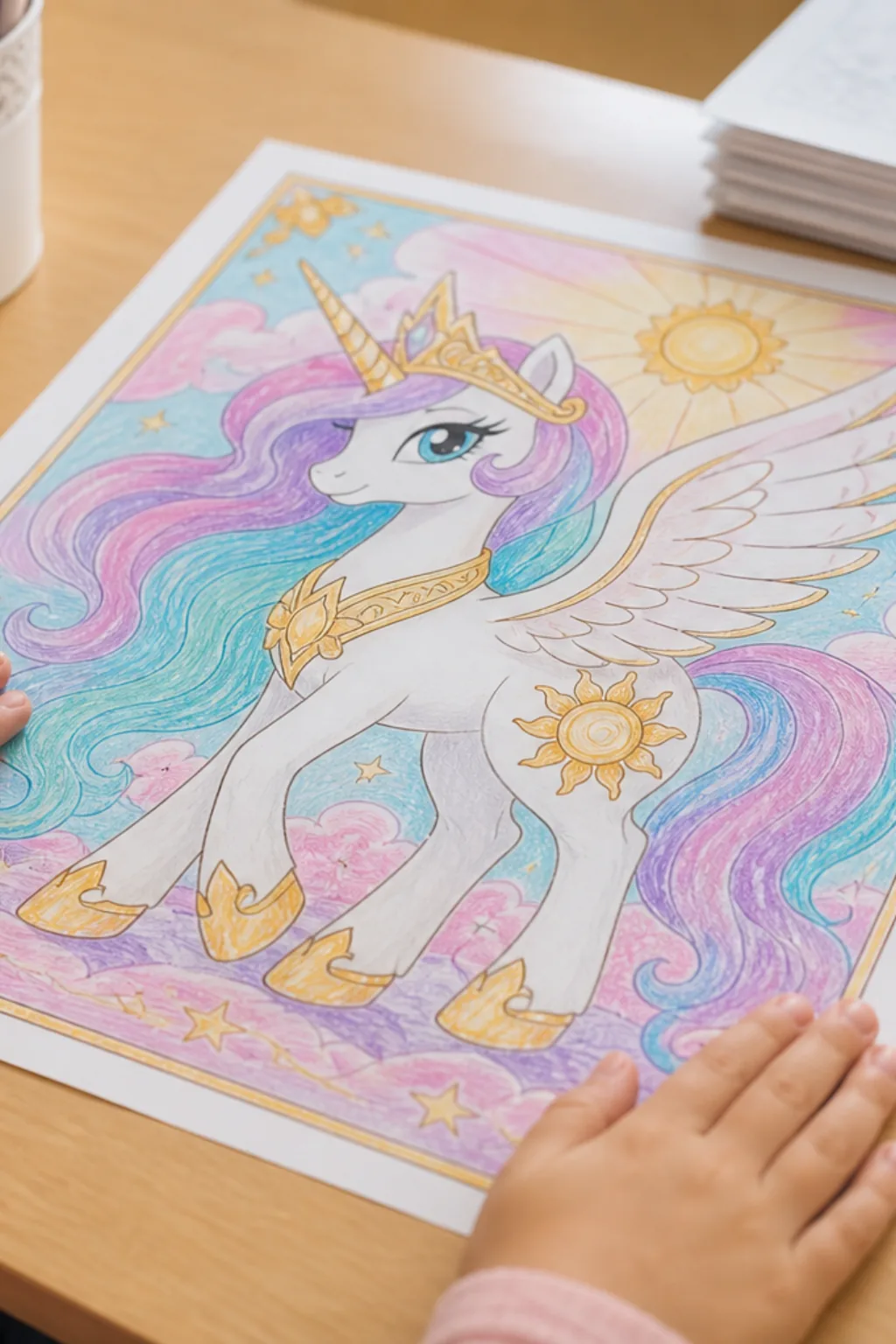 desenhos da Princesa Celestia para colorir - 2