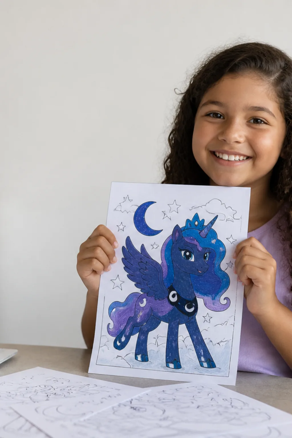 desenhos da Princesa Luna para colorir - 1
