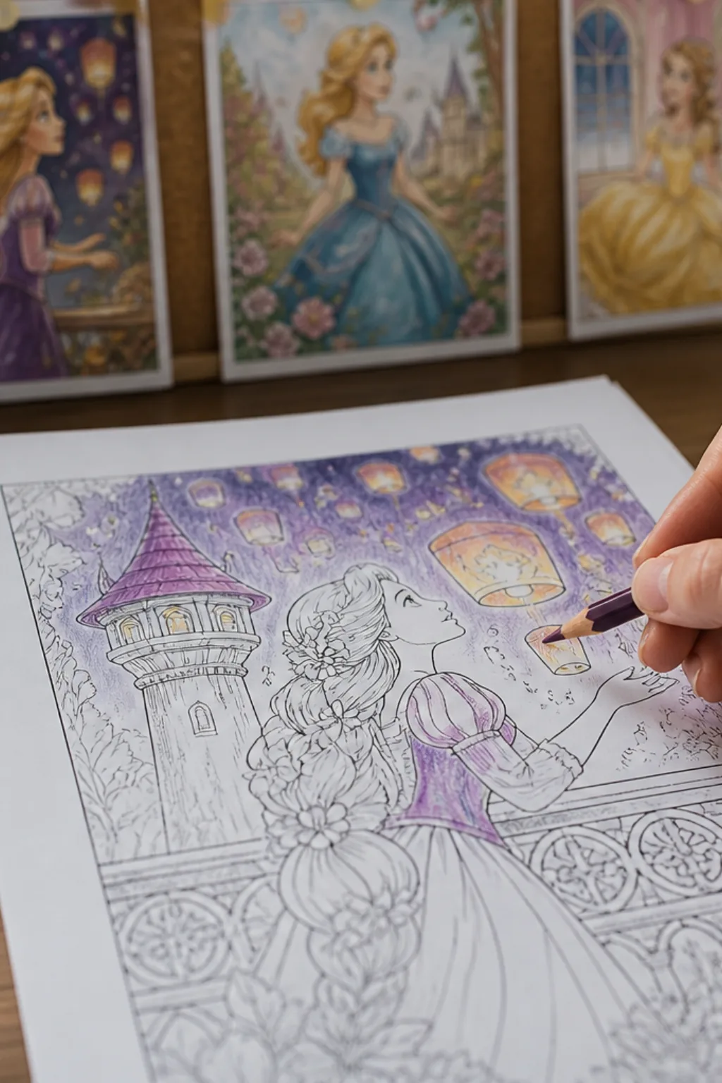 desenhos da Rapunzel para colorir - 2