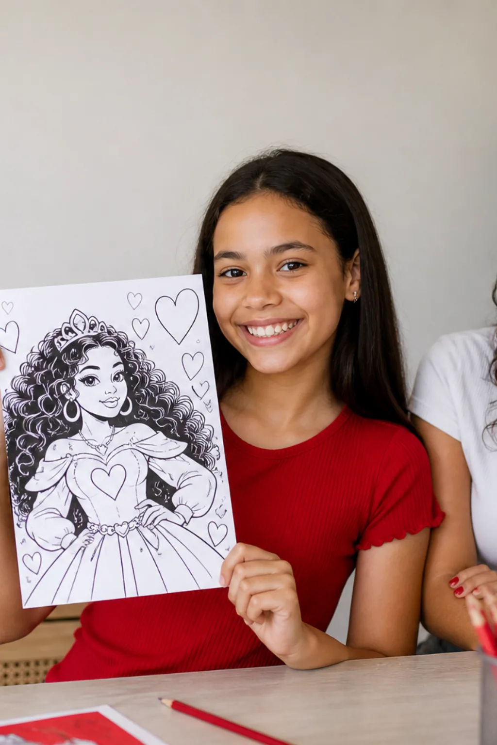 desenhos da Princesa Red de Descendentes para colorir - 1