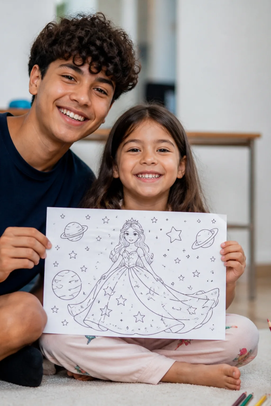 desenhos da Princesa Rosalina para colorir - 1
