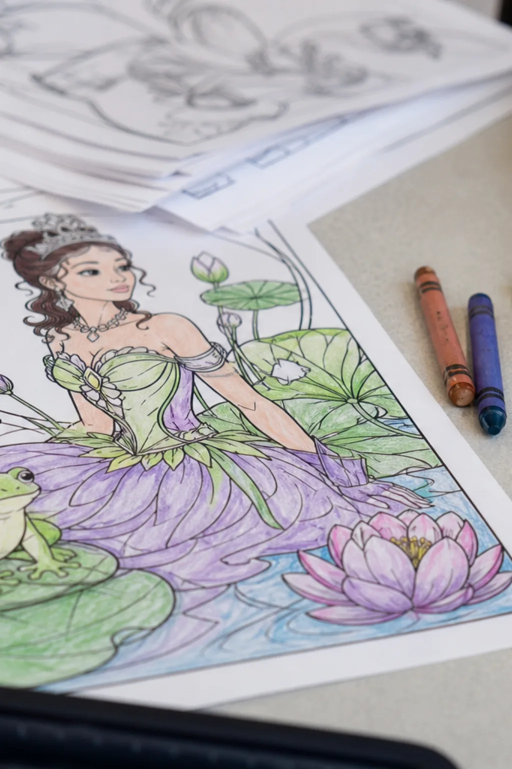 desenhos da Princesa Tiana para colorir - 2