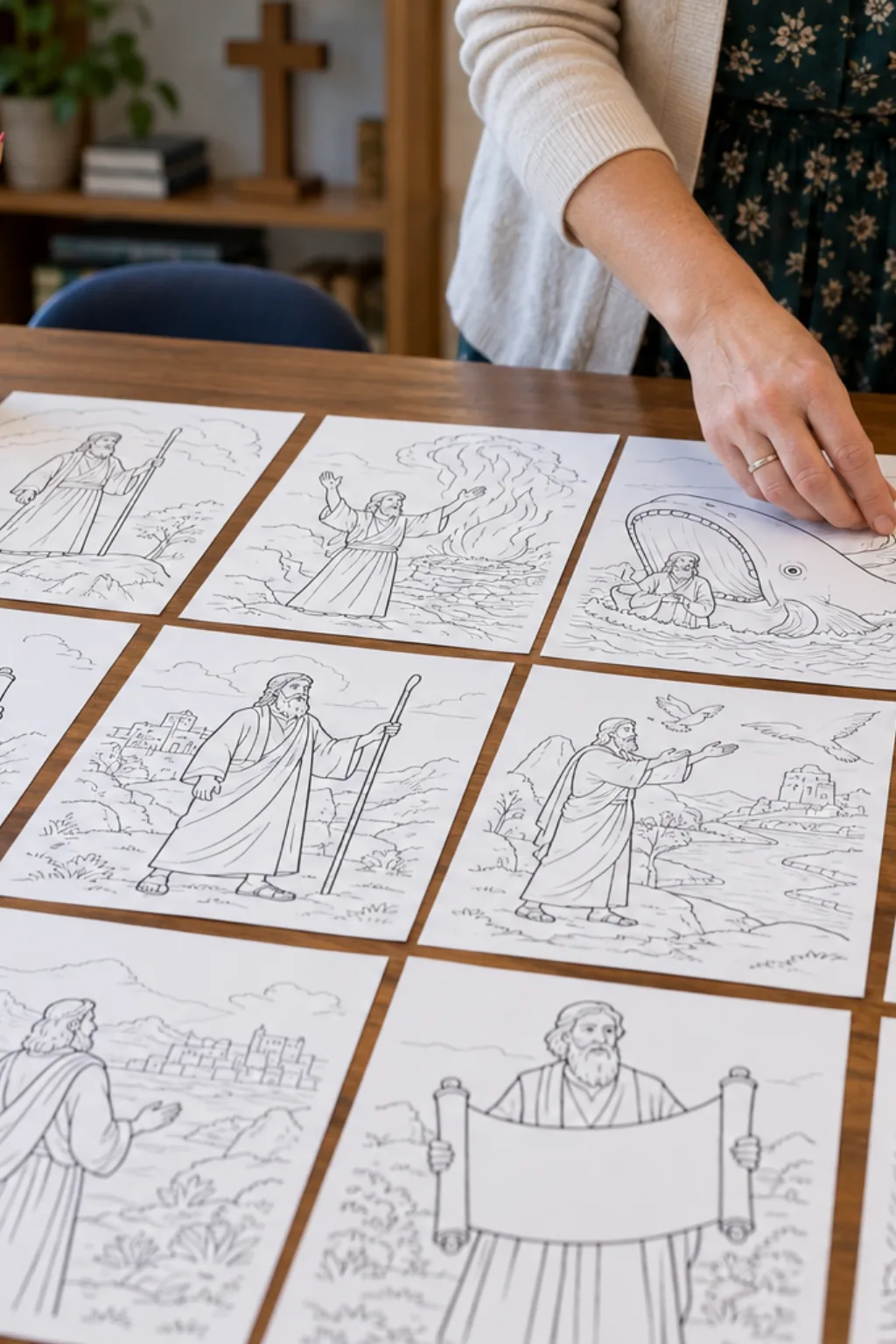 Desenhos de Profetas para Colorir - Depois