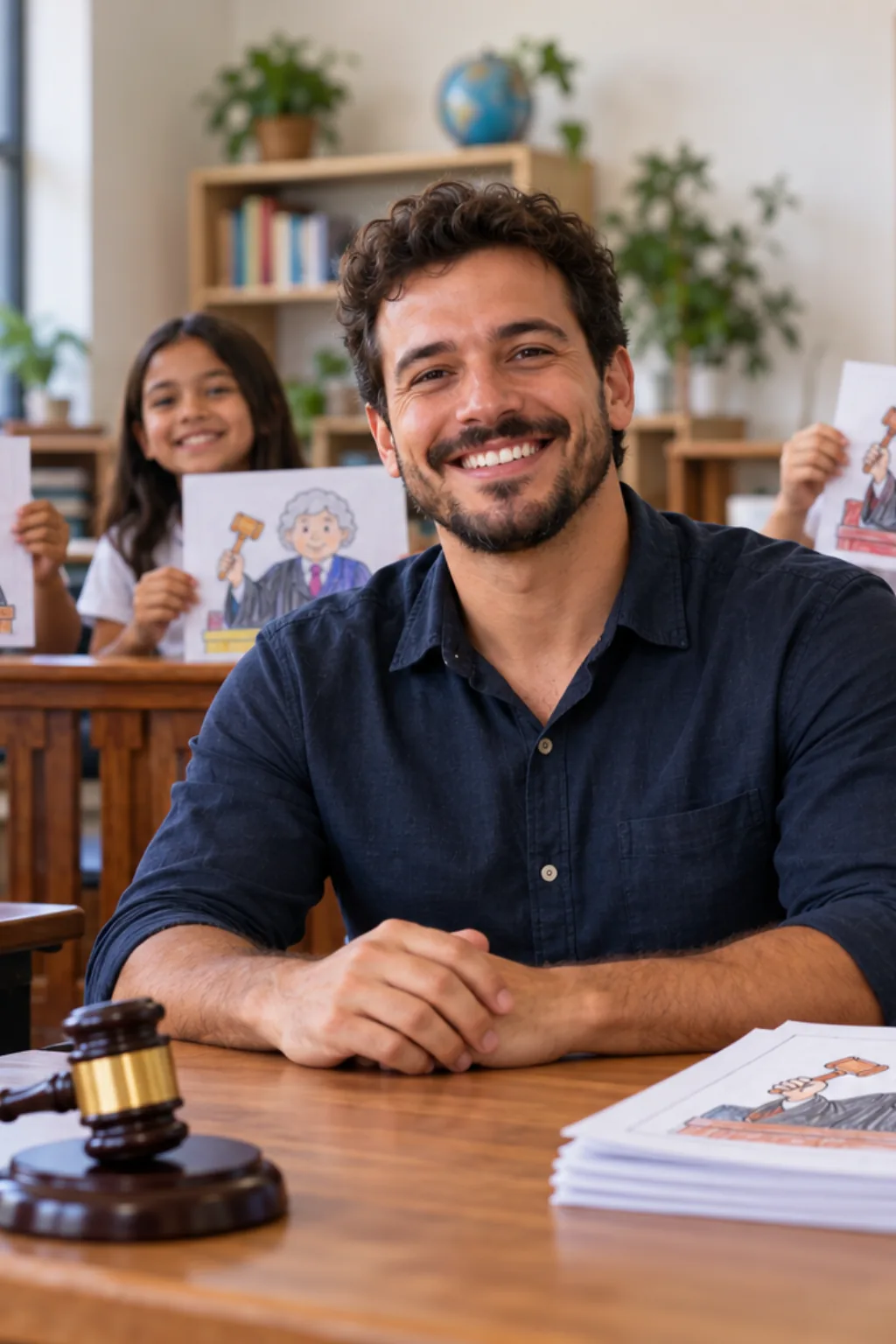 desenhos de juiz para colorir — exemplo criado na Desenhos pra Colorir