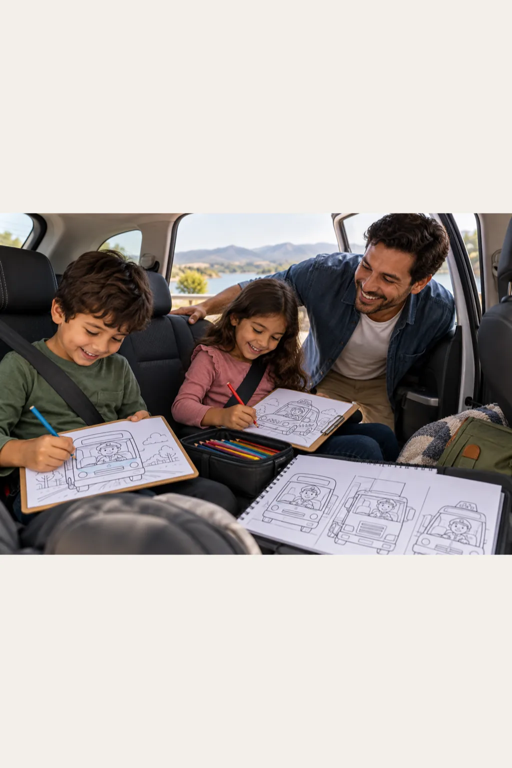 desenhos de motorista para colorir — exemplo criado na Desenhos pra Colorir