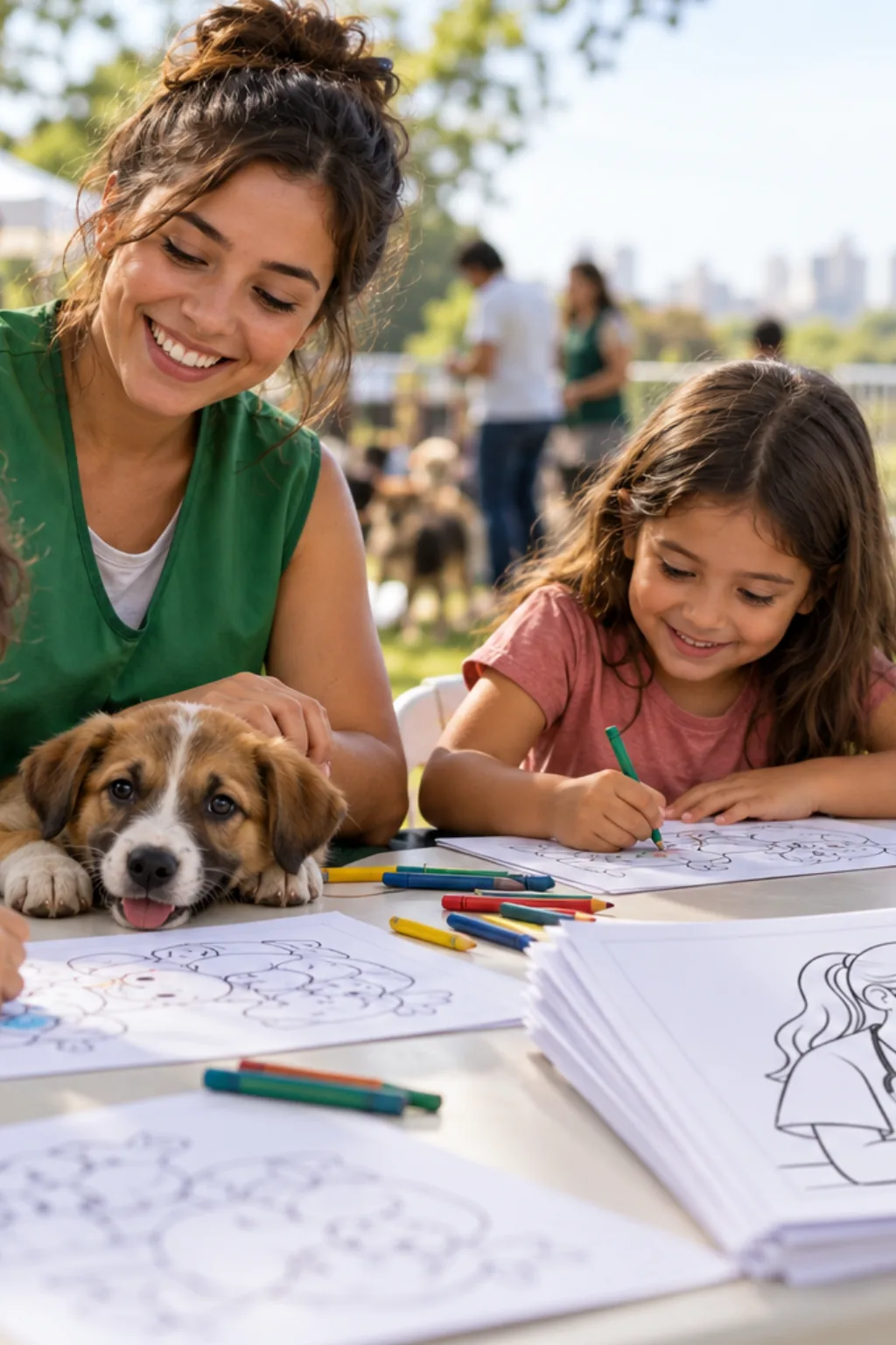 desenhos de veterinário para colorir — exemplo criado na Desenhos pra Colorir