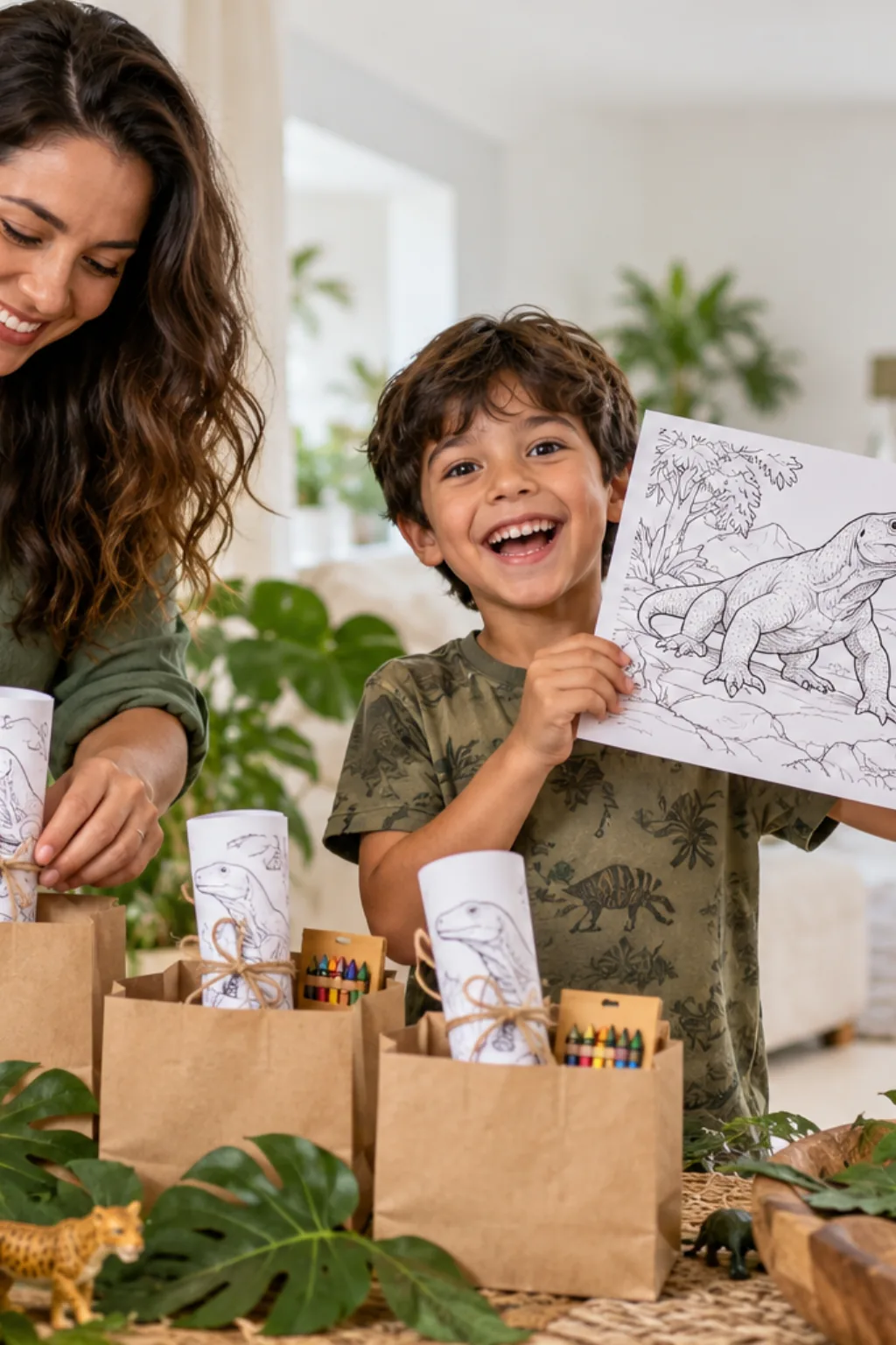 desenhos de dragão de komodo para colorir — exemplo criado na Desenhos pra Colorir