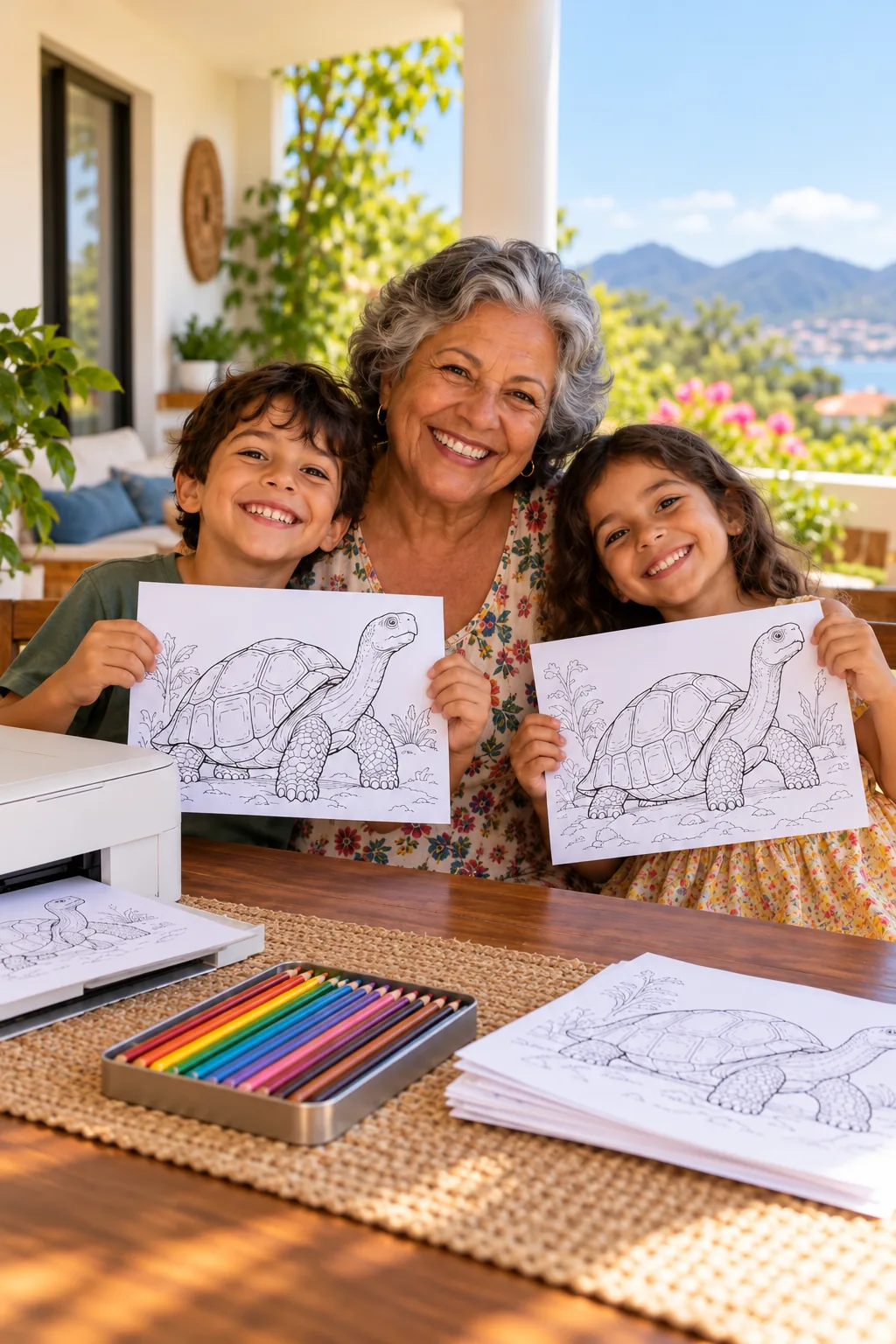 desenhos de jabuti-gigante para colorir — exemplo criado na Desenhos pra Colorir
