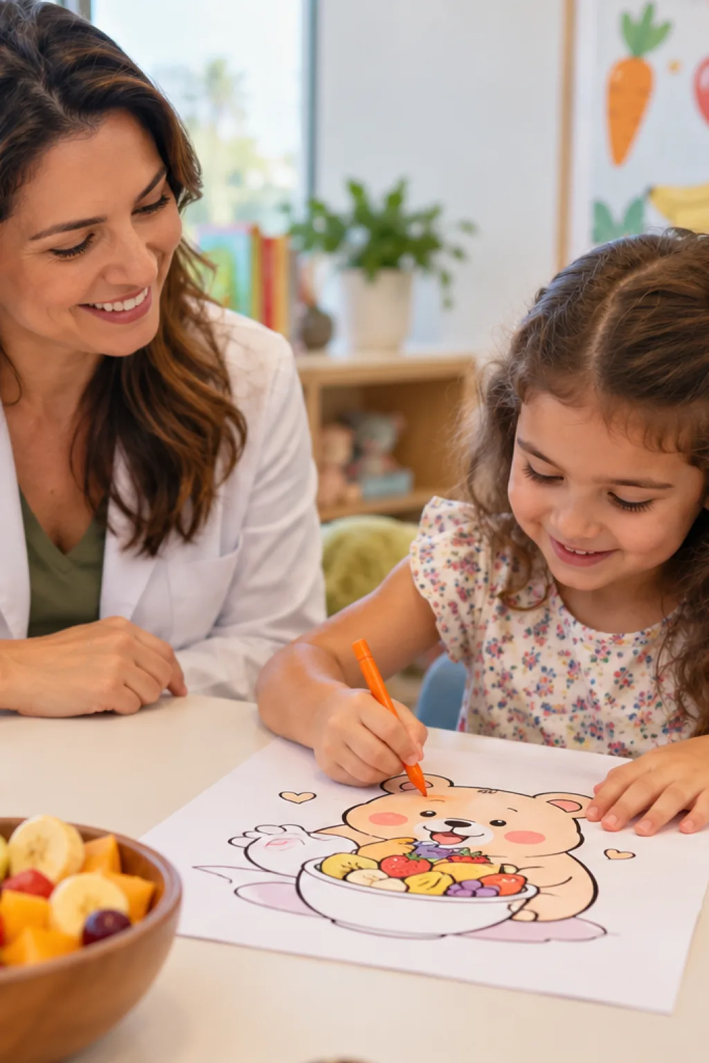 desenhos da Bobbie Goods comendo para colorir — exemplo criado na Desenhos pra Colorir