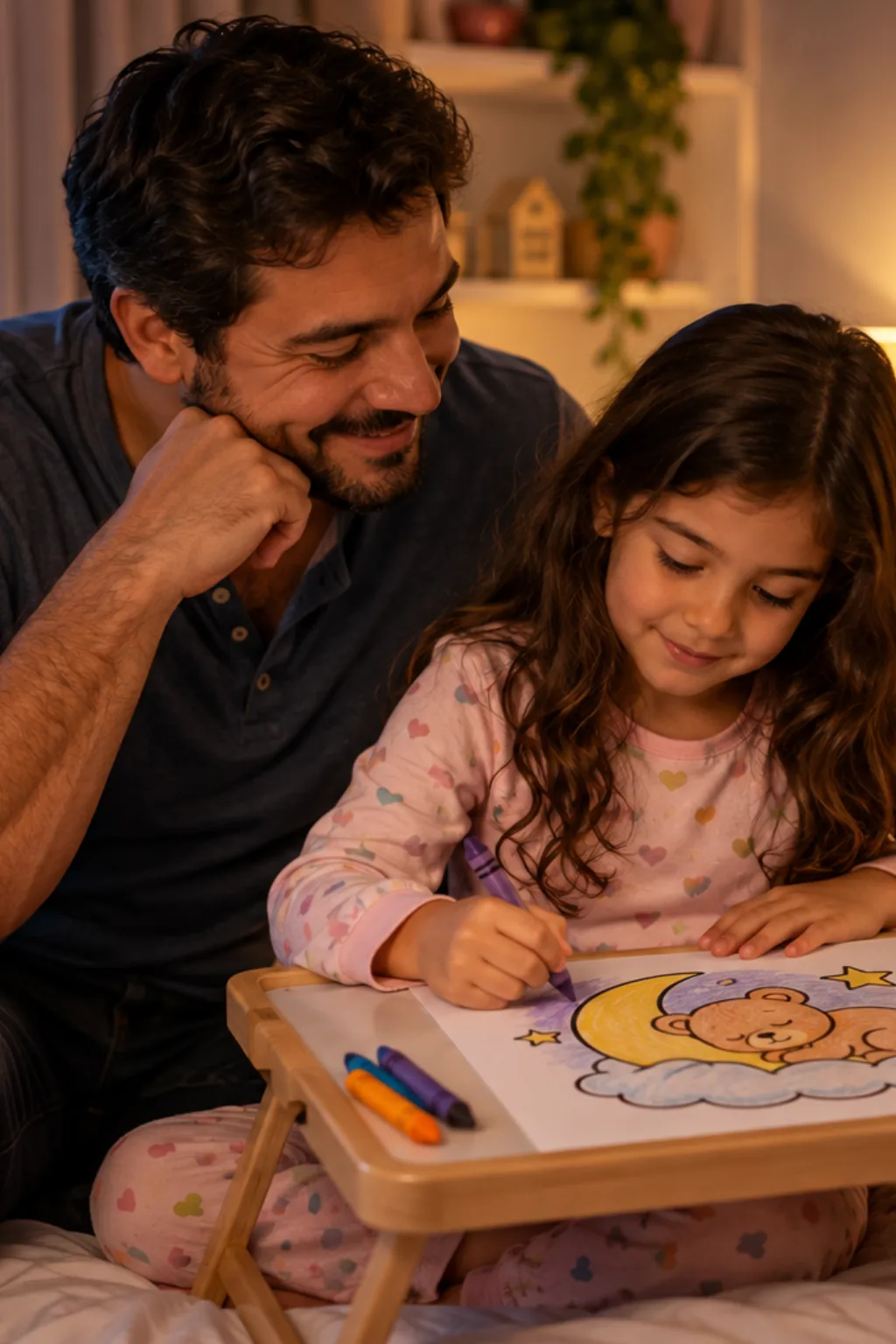 desenhos da Bobbie Goods dormindo para colorir — exemplo criado na Desenhos pra Colorir