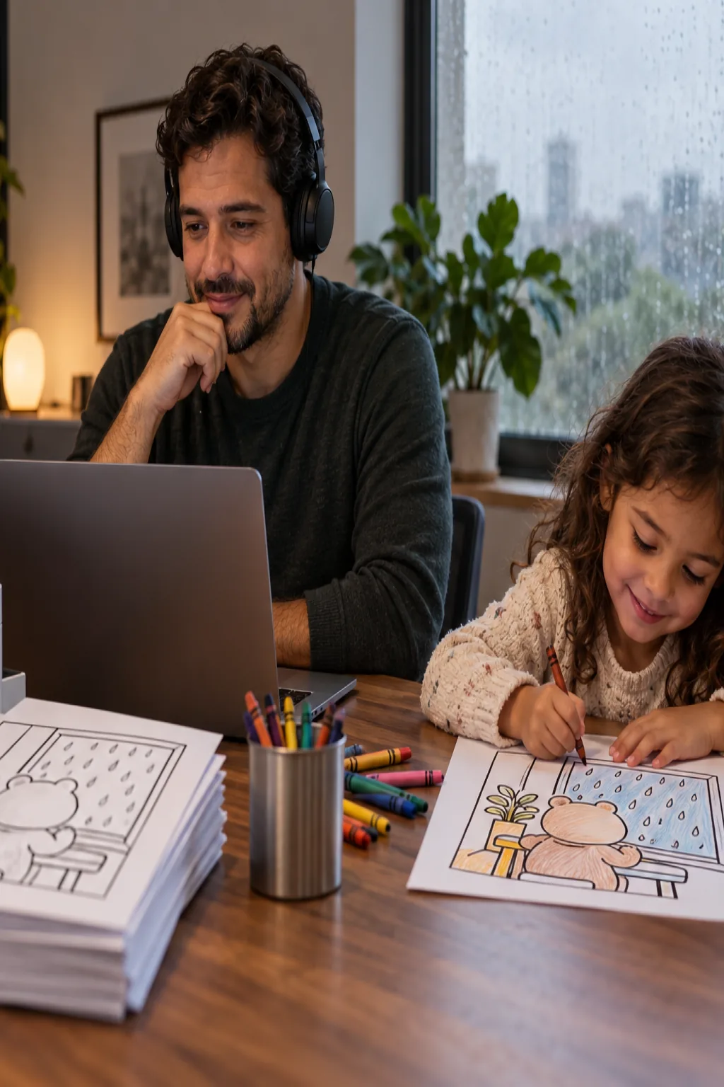 desenhos da Bobbie Goods na janela para colorir — exemplo criado na Desenhos pra Colorir