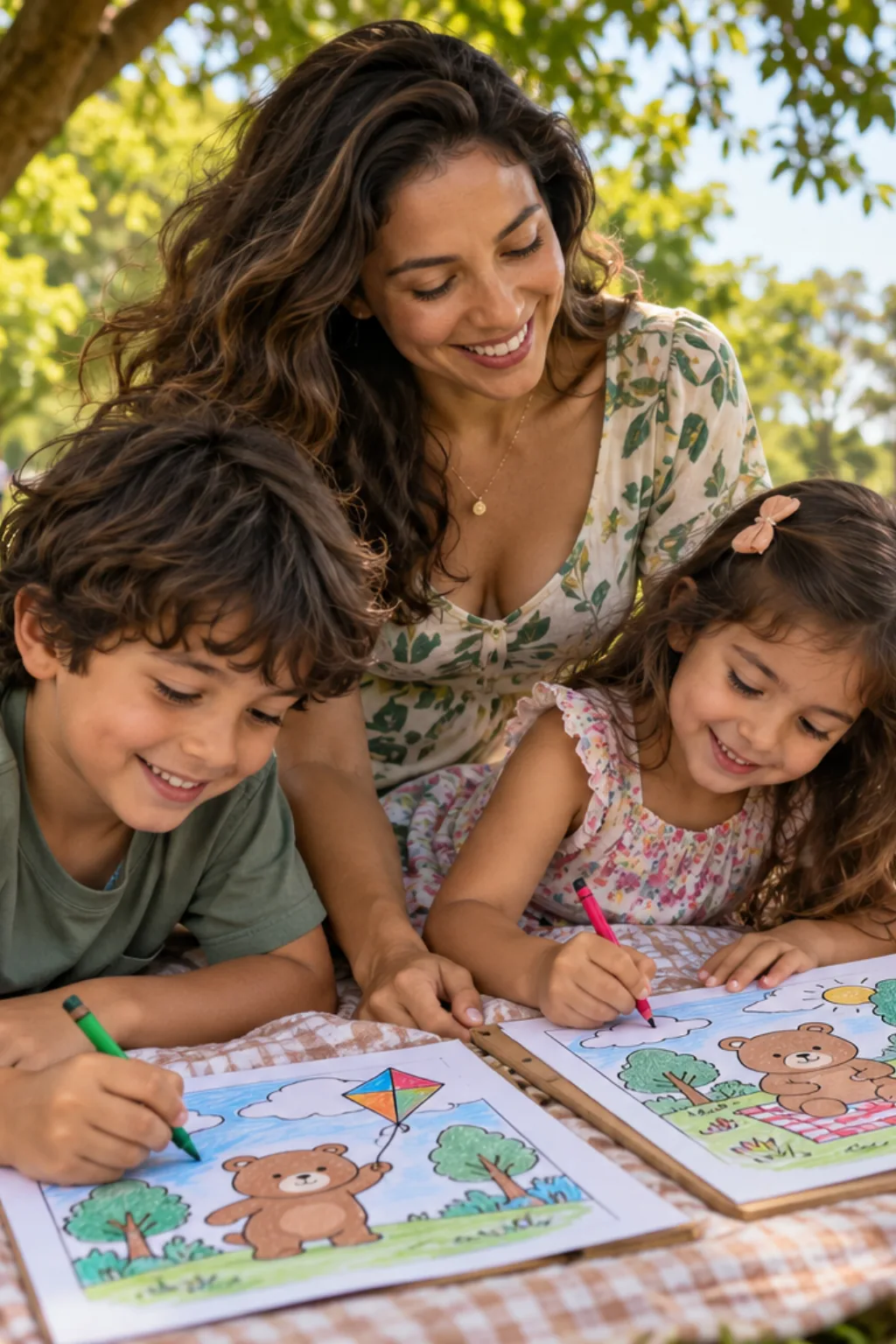 desenhos da Bobbie Goods no parque para colorir — exemplo criado na Desenhos pra Colorir