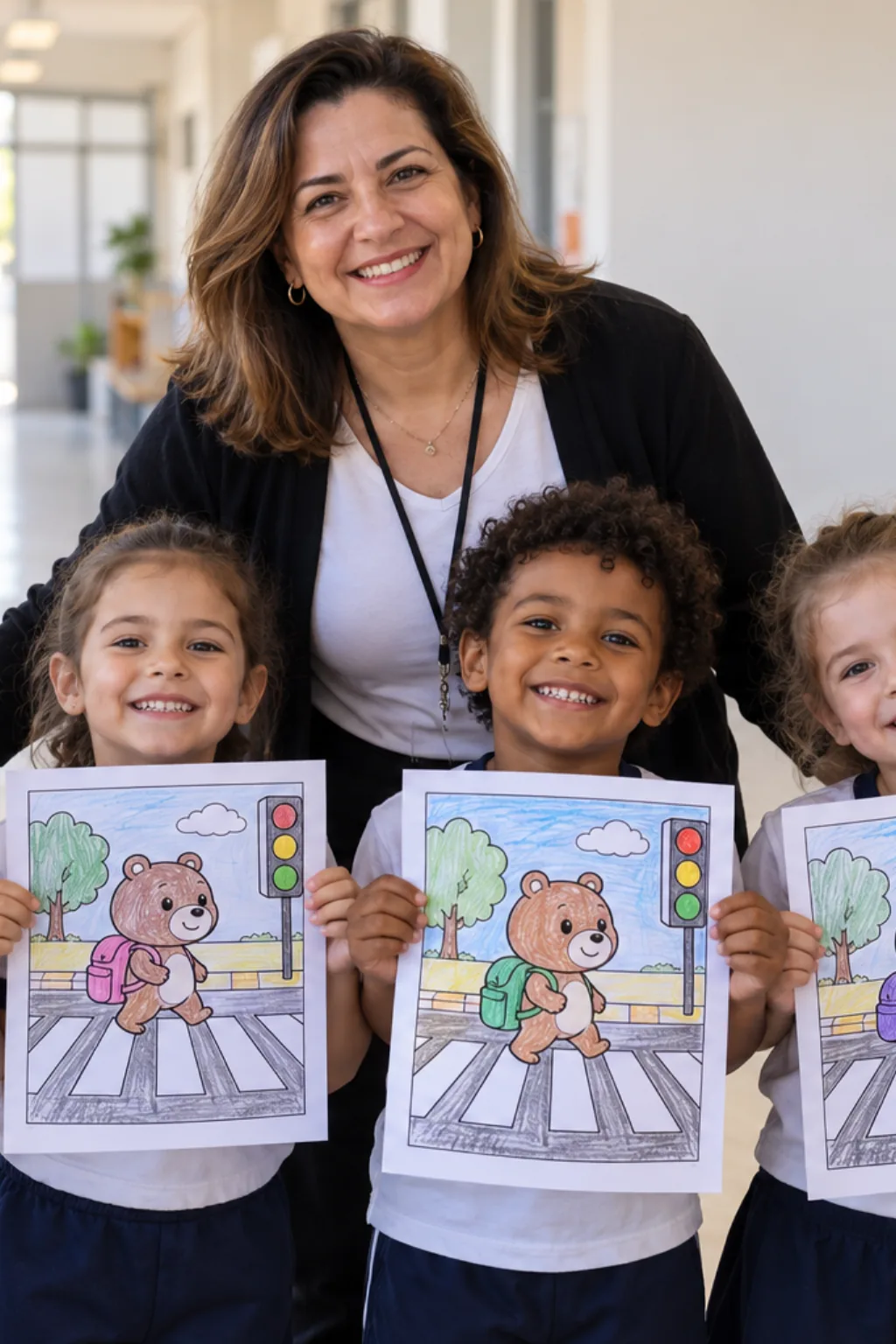 desenhos da Bobbie Goods na rua para colorir — exemplo criado na Desenhos pra Colorir