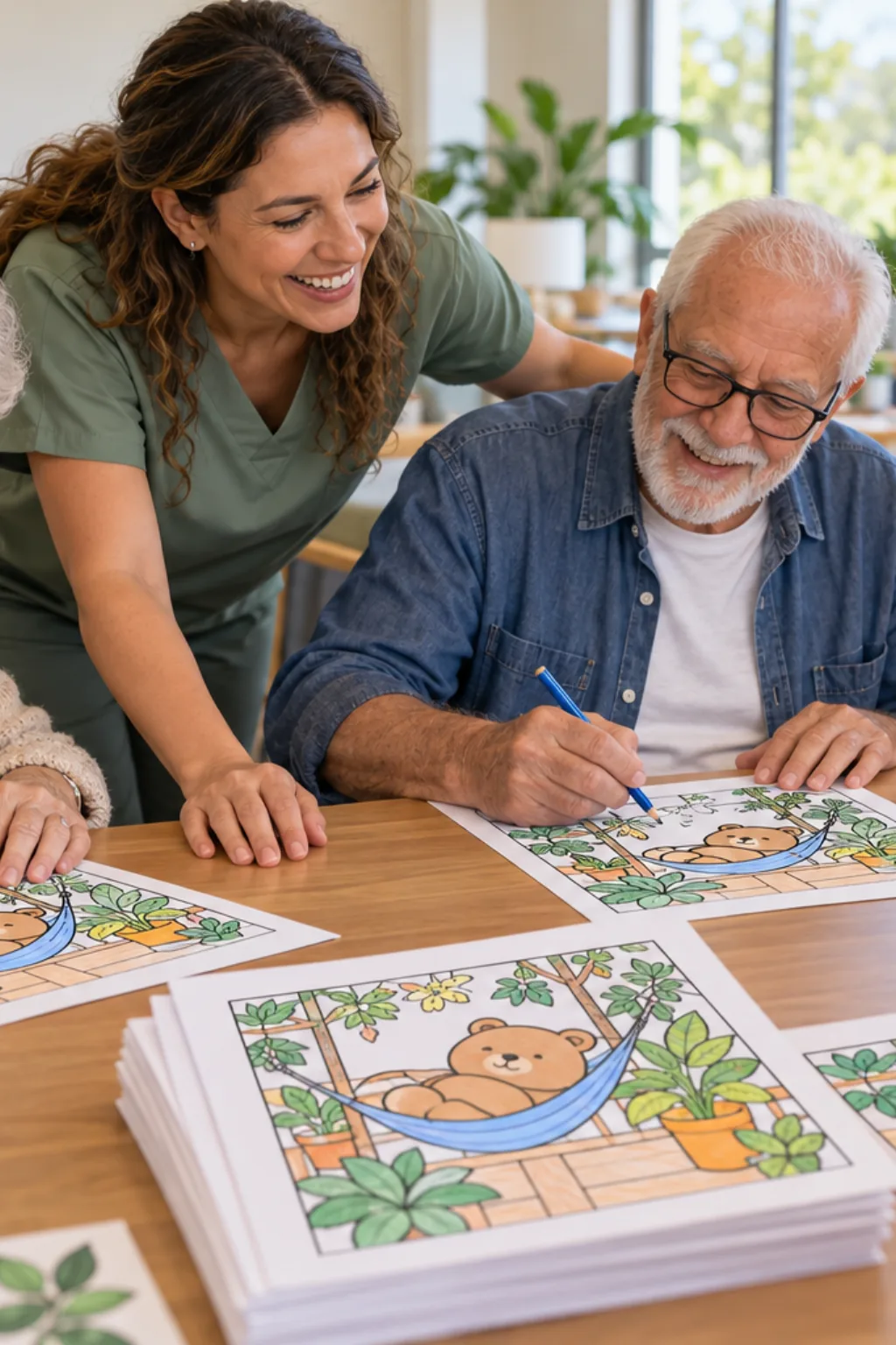 desenhos da Bobbie Goods na varanda para colorir — exemplo criado na Desenhos pra Colorir