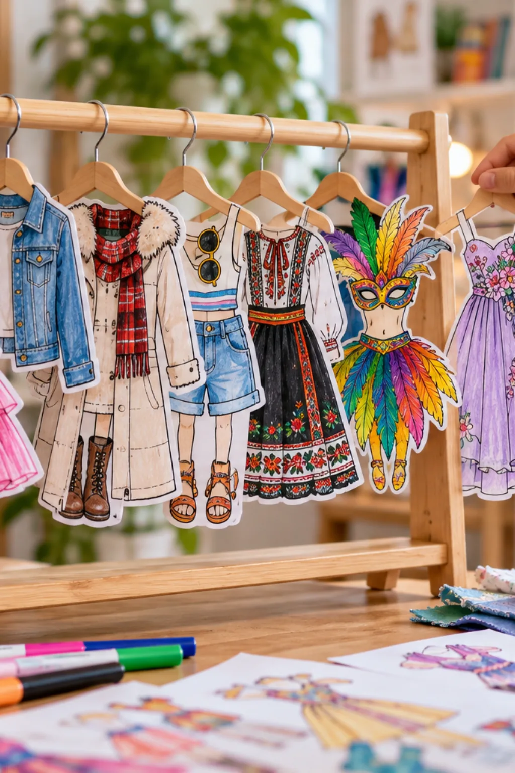 Desenhos de Roupas para Colorir - Depois